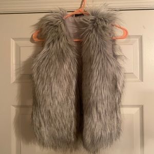 Faux fur vest